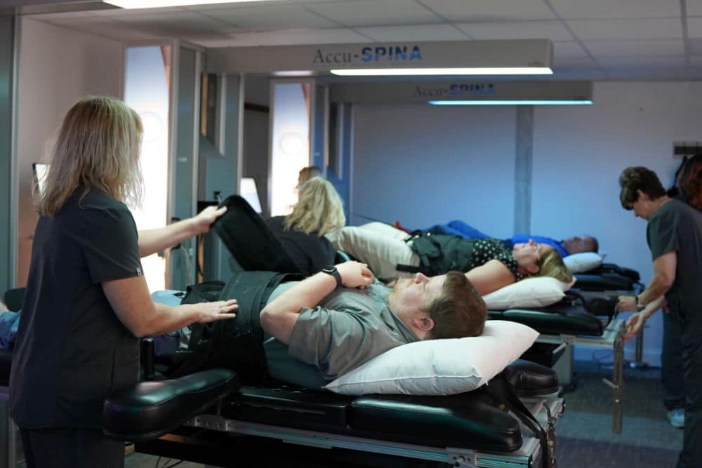 image of spinal decompression patients on Accu-SPINA decompression tables