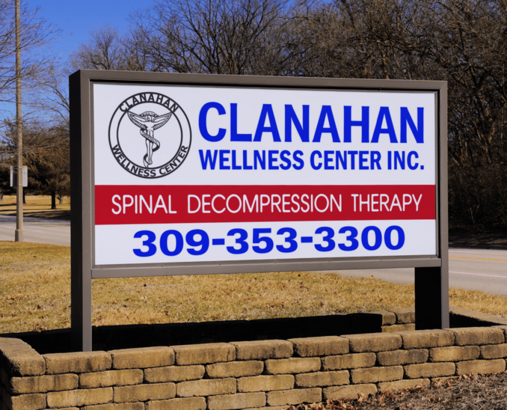 image of Clanahan Wellness Center Spinal Decompression Therapy sign